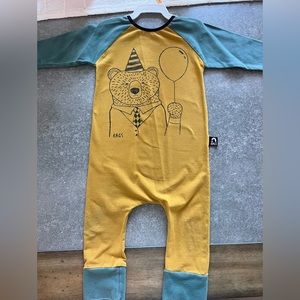 Rags to Raches Romper. “Birthday Bear”